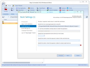 A look at the Setup Commander Repackaging wizard. The wizard leverages other builder tools to provide a consistent process.
